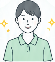 笑顔の職員のイラスト